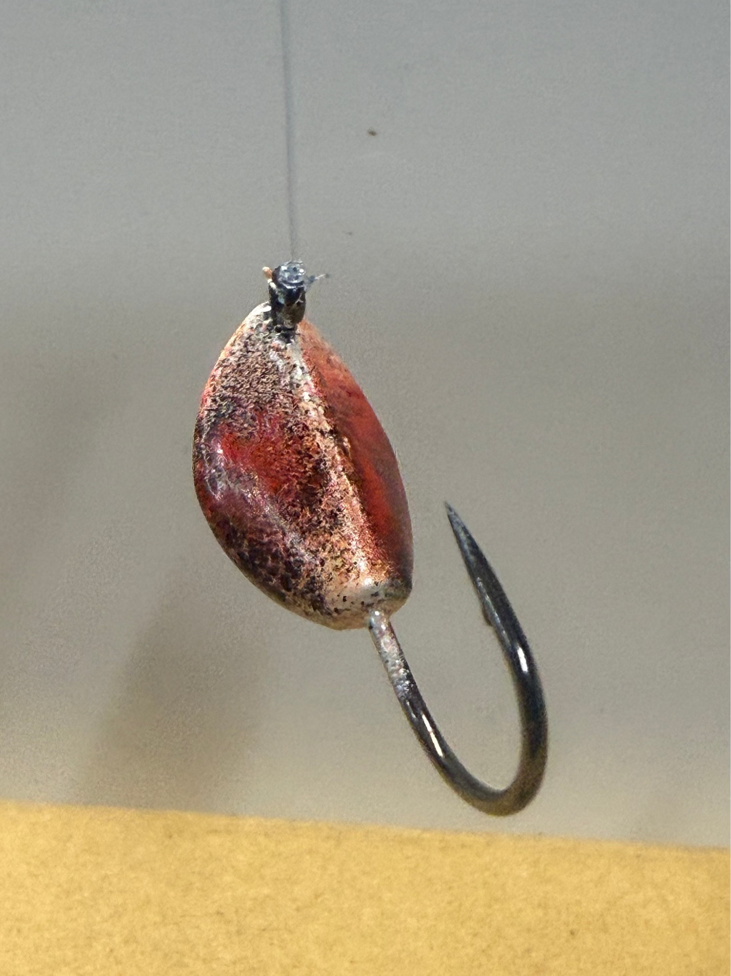 White base with red and black accents.